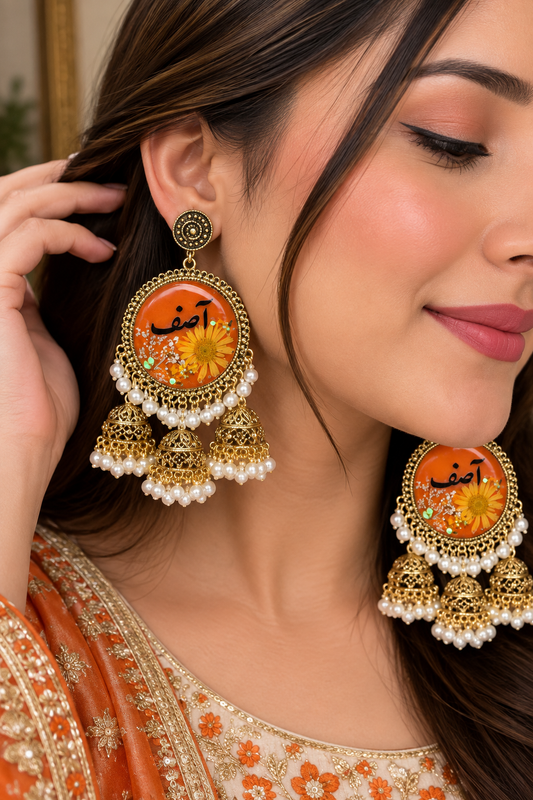 Name Resin Jhumkay New Style